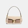 Coach Tabby Shoulder Bag 26 In Colorblock In Brass/ivory Taupe Multi