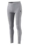 Adidas Originals Adidas Trefoil Logo High Waist Tights In Light Grey Heather