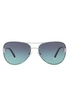 TIFFANY & CO 62MM AVIATOR SUNGLASSES,TF306662-Y