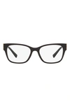 Versace 54mm Square Optical Glasses In Black