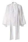 AGGI BLOUSE LINDA MUSLIN WHITE