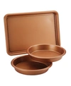 AYESHA CURRY AYESHA COLLECTION NONSTICK 3-PC. BAKEWARE CAKE PAN AND COOKIE PAN SET