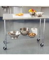 Seville Classics Nsf Steel Worktable In Silver