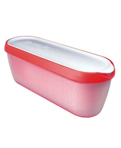 Tovolo Glide-a-scoop Ice Cream Tub, 1.5 Quart In Red