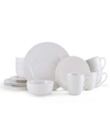 Pfaltzgraff Kendall 16 Piece Dinnerware Set, Service For 4 In White