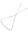 Macy's Cubic Zirconia Multi Cut Adjustable Bolo Bracelet In Sterling Silver (also In 14k Gold Over Silver) In White