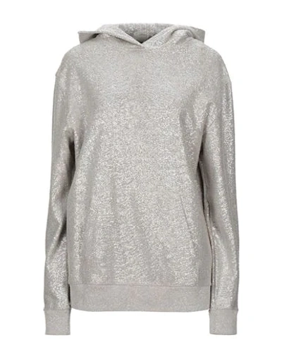 Saint Laurent Hooded Sweatshirt In Dove Grey