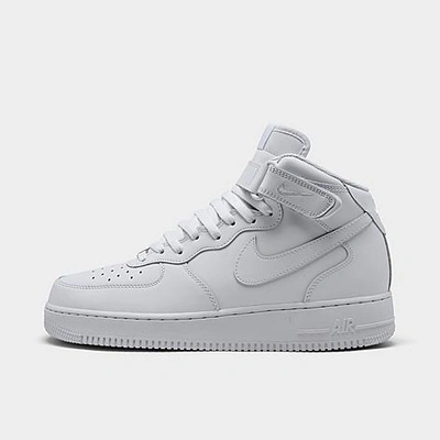 Nike Men's Air Force 1 Mid '07 Casual Shoes In White