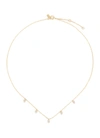 EF COLLECTION TEARDROP DIAMOND 14K YELLOW GOLD CHOKER NECKLACE