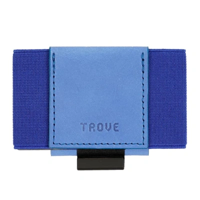 Trove Swift Blue Slim Minimalist Leather Wallet & Card-case
