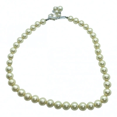 Pre-owned Trifari Pearls Necklace In Metallic