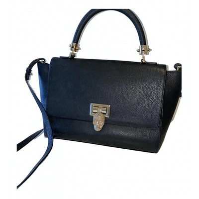 Pre-owned Philipp Plein Leather Handbag In Black