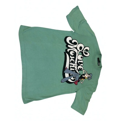 Pre-owned Moschino Love Jumper In Green
