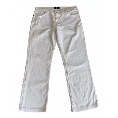 Pre-owned Bogner Straight Jeans In White