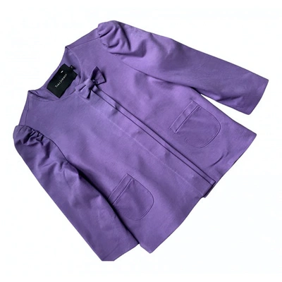 Pre-owned Tara Jarmon Suit Jacket In Purple