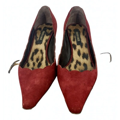 Pre-owned Roberto Cavalli Leather Heels In Red