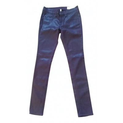 Pre-owned Rag & Bone Burgundy Cotton - Elasthane Jeans