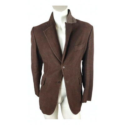 Pre-owned Costume National Vest In Brown