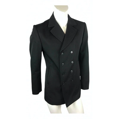 Pre-owned Costume National Wool Vest In Black