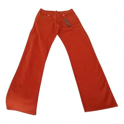 Pre-owned Daniele Alessandrini Trousers In Orange