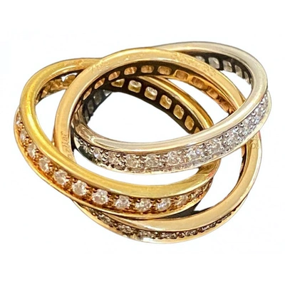 Pre-owned Cartier Trinity Yellow Gold Ring