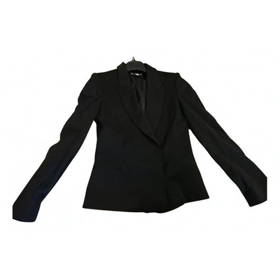 Pre-owned Alberta Ferretti Black Synthetic Jacket
