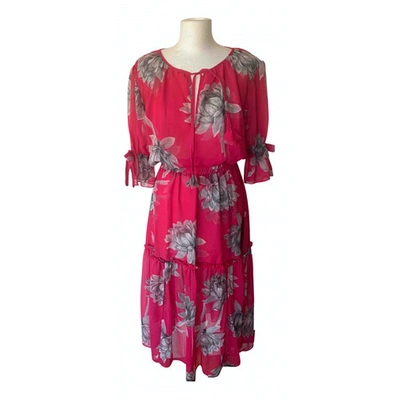 Pre-owned Misa Mid-length Dress In Pink