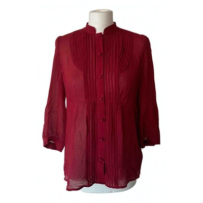 Pre-owned Juicy Couture Silk Blouse In Red