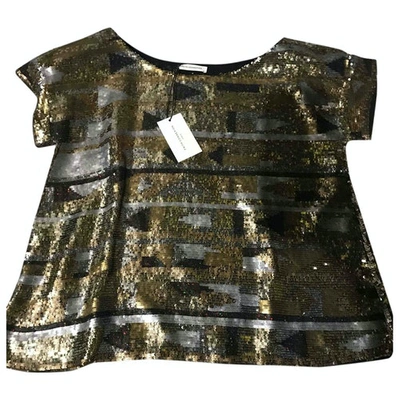 Pre-owned Faith Connexion Glitter Tunic In Gold