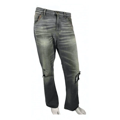 Pre-owned Golden Goose Straight Jeans In Grey