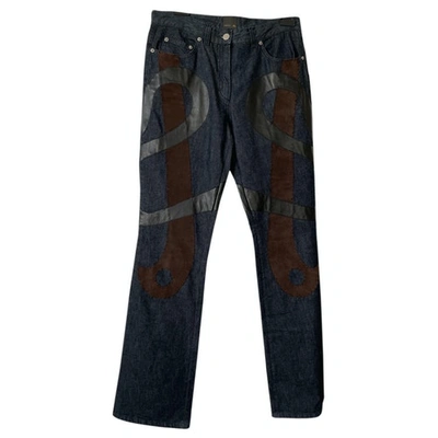 Pre-owned Fendi Blue Denim - Jeans Jeans