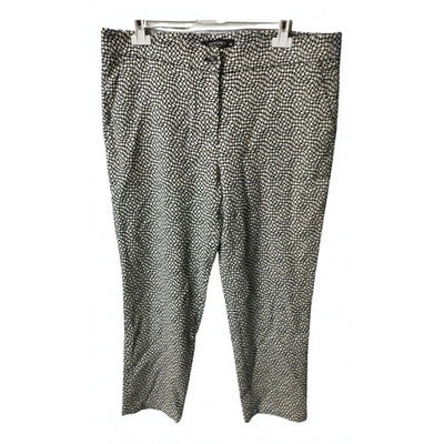 Pre-owned Etro Wool Straight Pants In Multicolour