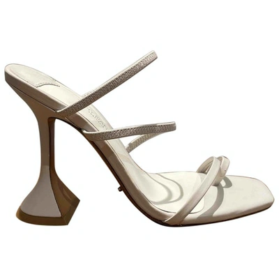 Pre-owned Tony Bianco White Leather Sandals