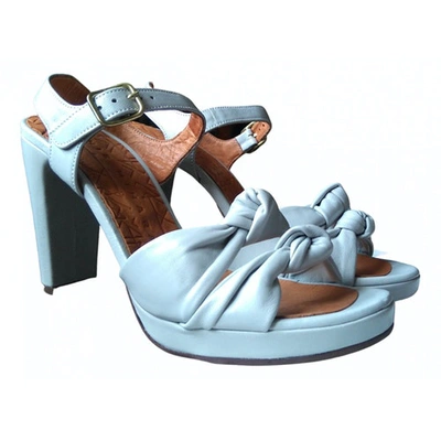 Pre-owned Chie Mihara Leather Sandal In White