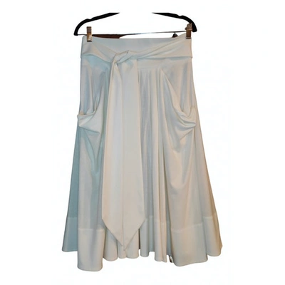 Pre-owned Sonia Rykiel Mid-length Skirt In White