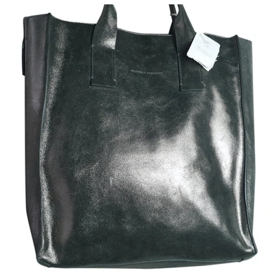 Pre-owned Brunello Cucinelli Leather Handbag In Metallic