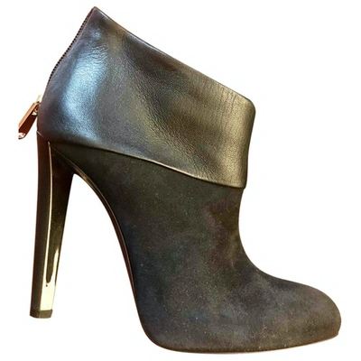 Pre-owned Vionnet Ankle Boots In Black