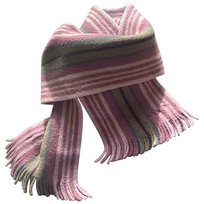 Pre-owned Paul Smith Wool Scarf In Pink