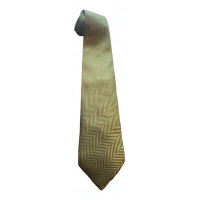 Pre-owned Ermenegildo Zegna Silk Tie In Green