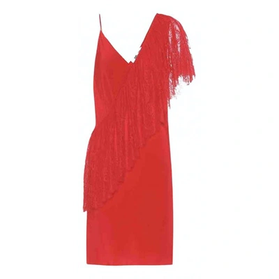 Pre-owned Diane Von Furstenberg Silk Mini Dress In Red