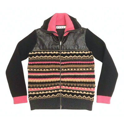 Pre-owned Marni Wool Biker Jacket In Multicolour