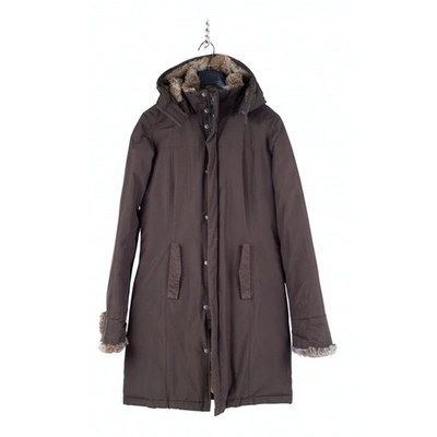 Pre-owned Woolrich Brown Cotton Coat