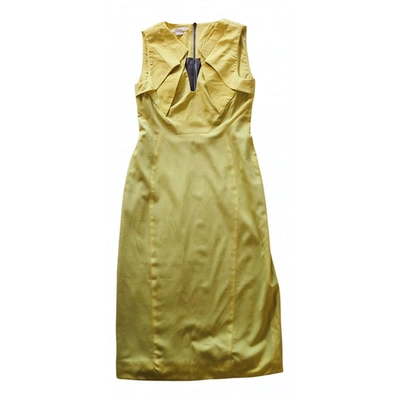 Pre-owned Antonio Berardi Mid-length Dress In Yellow