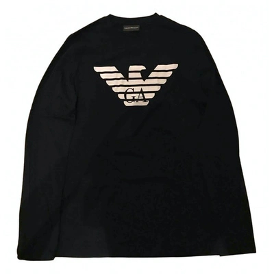 Pre-owned Emporio Armani Black Cotton Knitwear & Sweatshirts