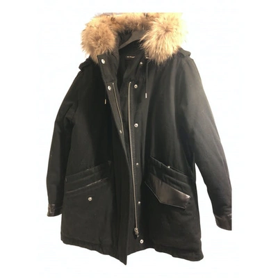 Pre-owned The Kooples Black Cotton Coat