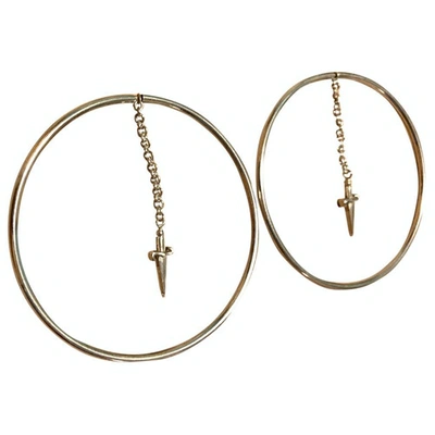 Pre-owned Cesare Paciotti Earrings In Silver