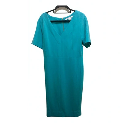Pre-owned Diane Von Furstenberg Mid-length Dress In Turquoise