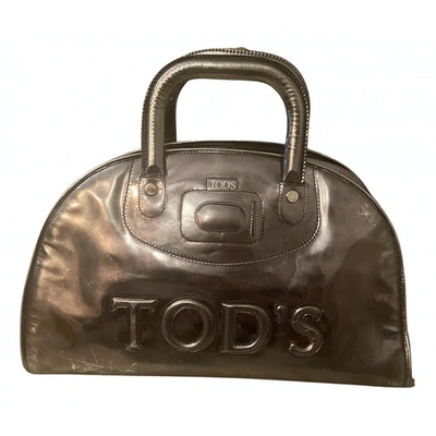 Pre-owned Tod's Leather Handbag In Silver