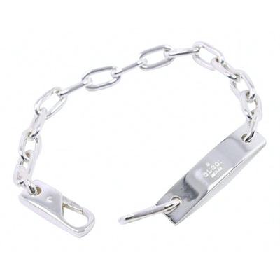 Pre-owned Gucci Silver White Gold Bracelet