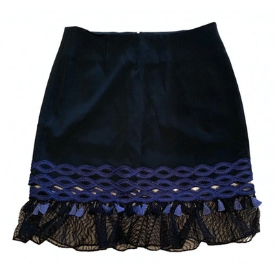 Pre-owned Jonathan Simkhai Mini Skirt In Black